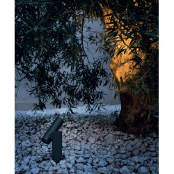 LED Φωτιστικό Τοίχου-Δαπέδου Αλουμινίου Σε Γκρι Σκούρο 6W IP65 SPY-1 FARO