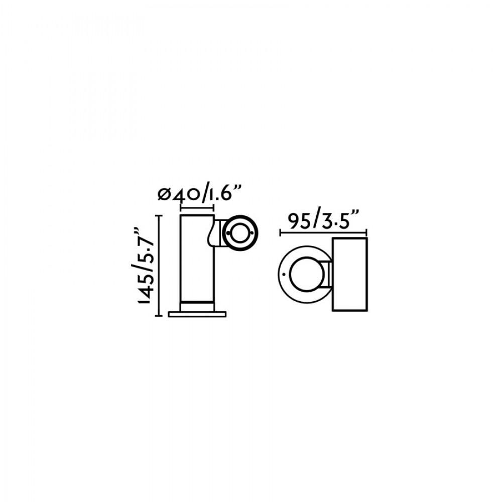 LED Φωτιστικό Τοίχου-Δαπέδου Αλουμινίου Σε Γκρι Σκούρο 6W IP65 SPY-1 FARO