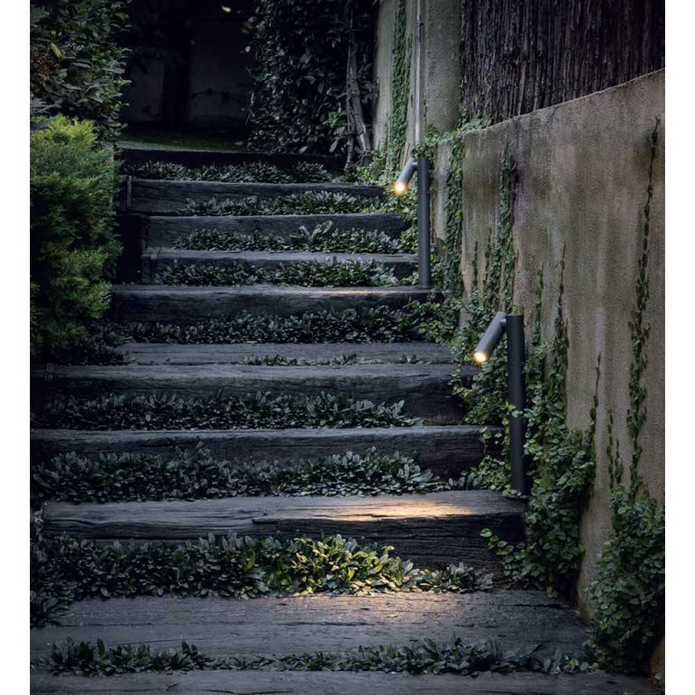 LED Κολωνάκι Αλουμινίου Σε Γκρι Σκούρο 43,5cm 6W IP65 SPY-2 - FARO