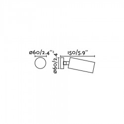 Φωτιστικό Σποτ Σε Μαύρο 1x GU10 STAN - FARO