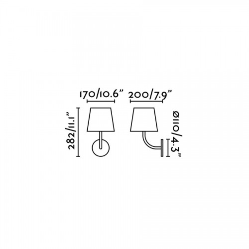 LED Απλίκα Εξωτερικού Χώρου Λευκό 8W IP65 TOC FARO