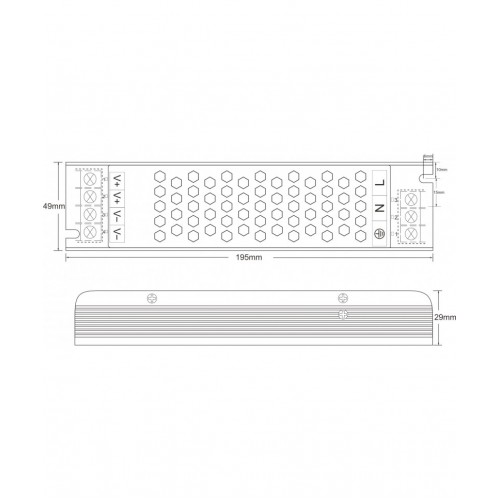 Μεταλλικό Τροφοδοτικό Dimmable 12V 200W IP20 TRIAC/1-10V MPC - Fose