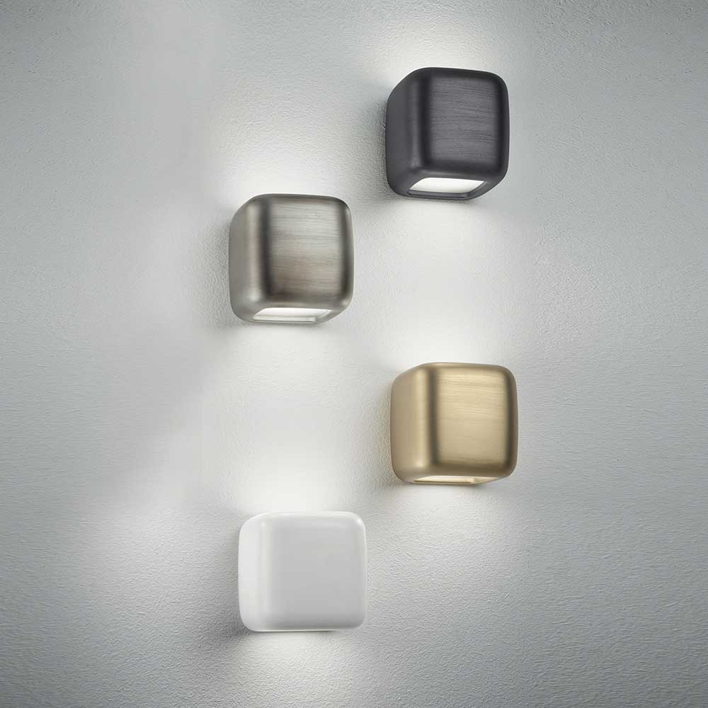 Φωτιστικό Τοίχου Αλουμινίου Μαύρο 2xGX53 LED 16W BABOL - GEA LUCE