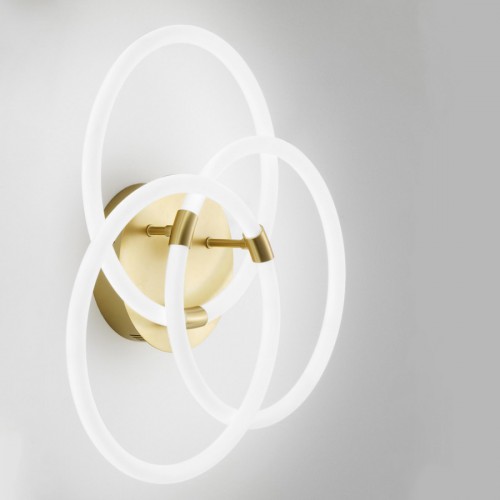 LED Φωτιστικό Οροφής - Τοίχου Αλουμινίου Χρυσό 50W Dimmable BERTA - GEA LUCE