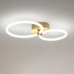 LED Φωτιστικό Οροφής - Τοίχου Αλουμινίου Χρυσό 30W Dimmable BERTA - GEA LUCE