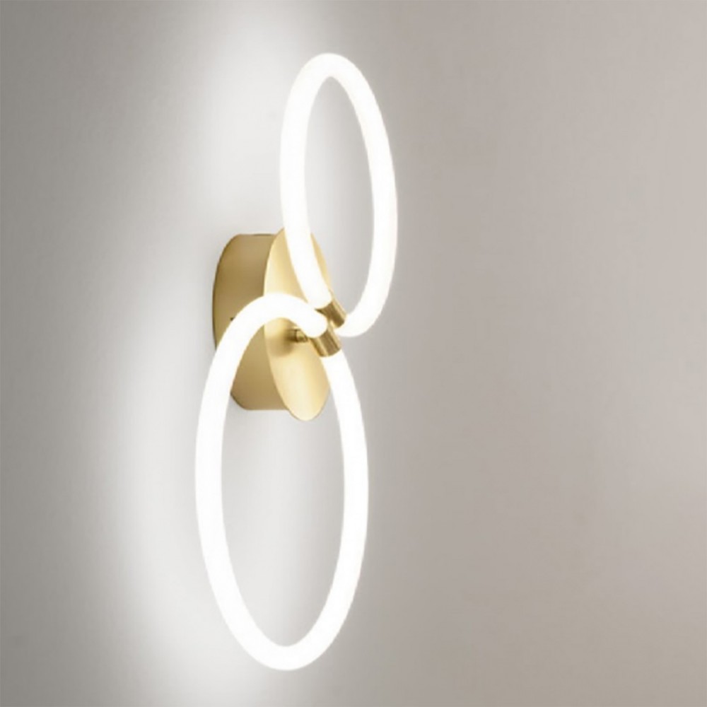 LED Φωτιστικό Οροφής - Τοίχου Αλουμινίου Χρυσό 30W Dimmable BERTA - GEA LUCE