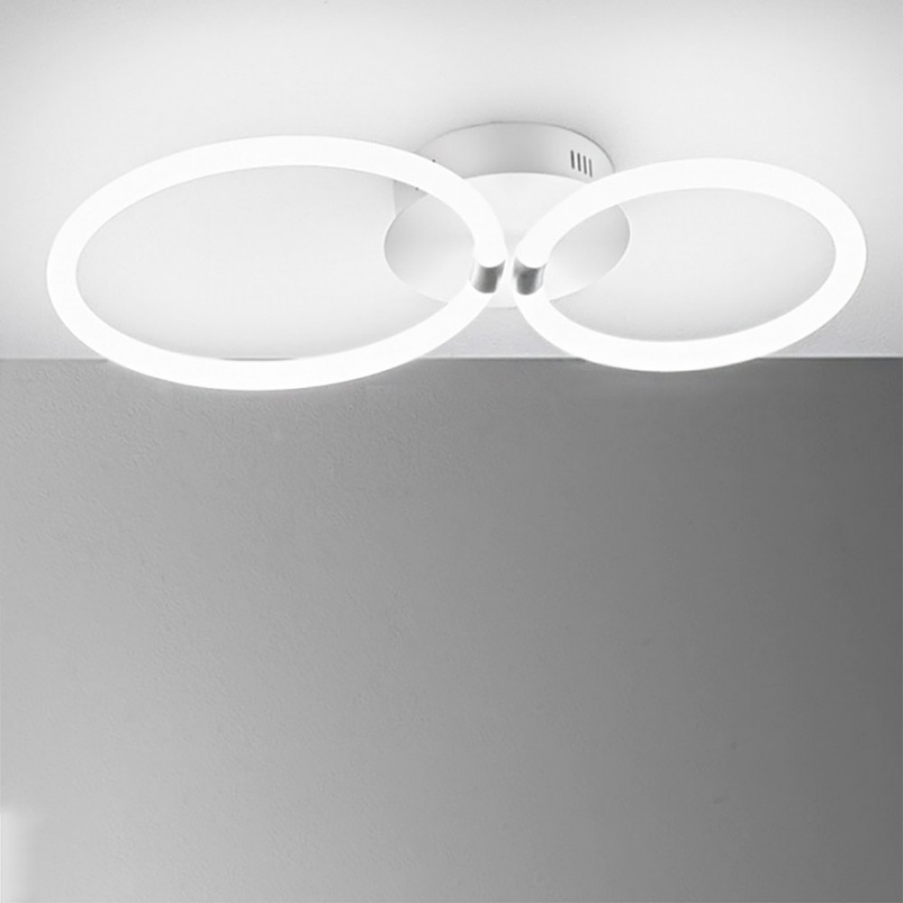 LED Φωτιστικό Οροφής - Τοίχου Αλουμινίου Λευκό 30W Dimmable BERTA - GEA LUCE