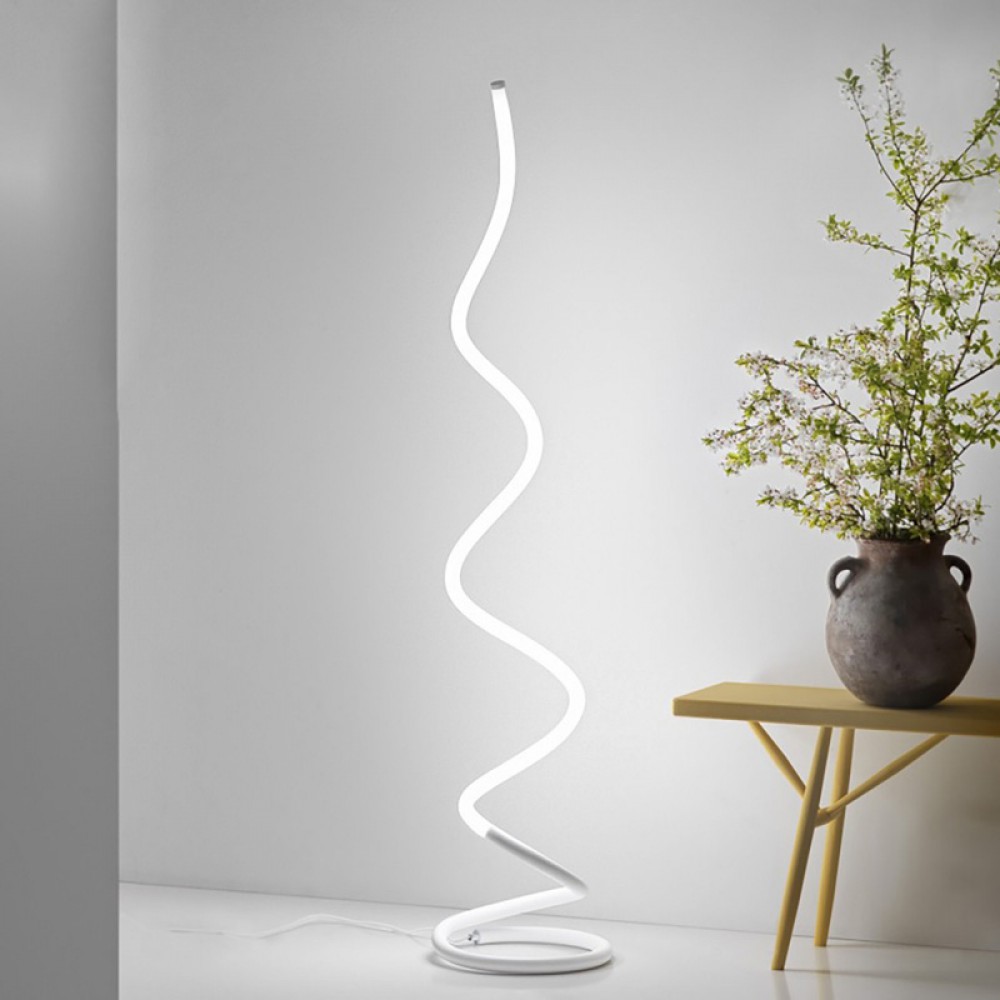 LED Φωτιστικό Δαπέδου Αλουμινίου Λευκό 30W Dimmable BERTA - GEA LUCE