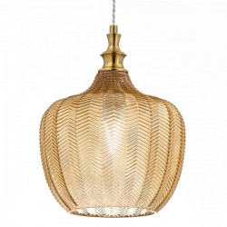 Κρεμαστό Φωτιστικό Μονόφωτο από Γυαλί Και Μέταλλο - Μελί D24cm 1xE27 CLEOFE S10 - GEA LUCE