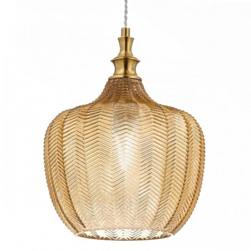 Κρεμαστό Φωτιστικό Μονόφωτο από Γυαλί Και Μέταλλο - Μελί D24cm 1xE27 CLEOFE S10 - GEA LUCE