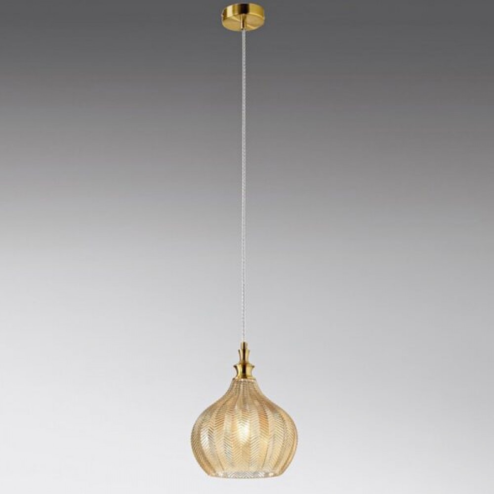 Κρεμαστό Φωτιστικό Μονόφωτο από Γυαλί Και Μέταλλο - Μελί D23cm 1xE27 CLEOFE S11 - GEA LUCE