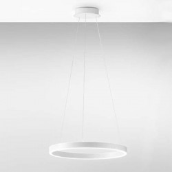 LED Κρεμαστό Φωτιστικό Αλουμινίου Κυκλικό Λευκό 80W CRISEIDE - GEA LUCE