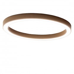 LED Πλαφονιέρα Αλουμινίου Στρογγυλή Χρυσή 100cm 80W FLOR - GEA LUCE