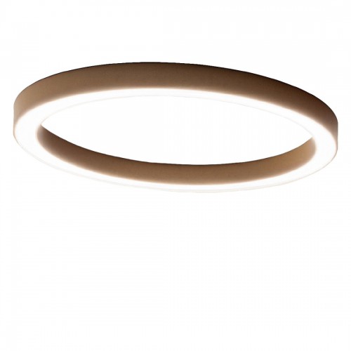 LED Πλαφονιέρα Αλουμινίου Στρογγυλή Χρυσή 100cm 80W FLOR - GEA LUCE