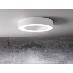 LED Πλαφονιέρα Αλουμινίου Στρογγυλή Λευκή 40cm 30W FLOR - GEA LUCE