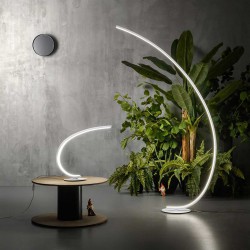 LED Επιτραπέζιο Φωτιστικό Αλουμινίο Σε Λευκό, Χρυσό ή Τιτάνιο 12W Dimmable IOLE - GEA LUCE