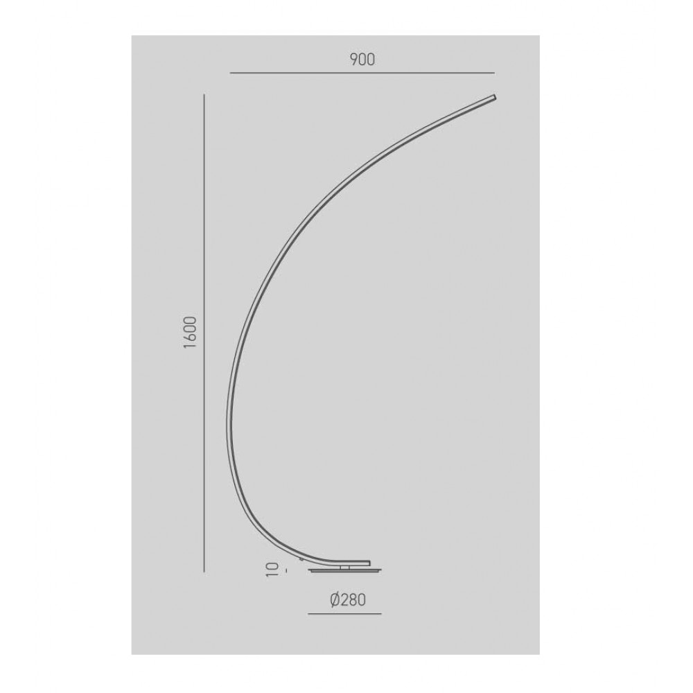 LED Φωτιστικό Δαπέδου Αλουμινίο Σε Χρυσό 30W Dimmable IOLE - GEA LUCE