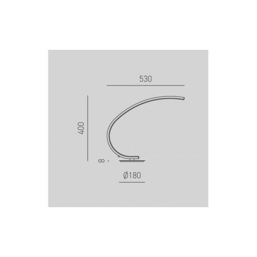 LED Επιτραπέζιο Φωτιστικό Αλουμινίο Σε Λευκό, Χρυσό ή Τιτάνιο 12W Dimmable IOLE - GEA LUCE