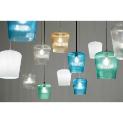 Κρεμαστό Φωτιστικό Πολύφωτο Από Γυαλί Σε Διάφορες Αποχρώσεις - Σε Εξάφωτη Ροζέτα 6xE27 NUMA - GEA LUCE