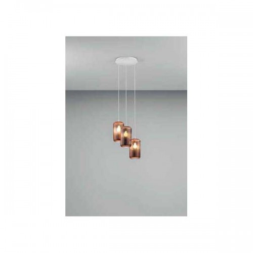 Κρεμαστό Φωτιστικό Πολύφωτο Από Γυαλί Σε Διάφορες Αποχρώσεις Και Μεγέθη - Σε Τρίφωτη Ροζέτα 3xE27 RAIKA - GEA LUCE