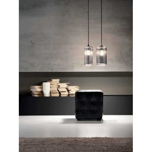 Κρεμαστό Φωτιστικό Από Γυαλί Σε Διάφορες Αποχρώσεις D15cm 1xE27 RAIKA - GEA LUCE