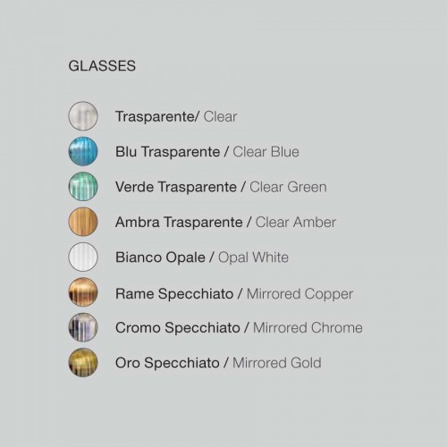 Κρεμαστό Φωτιστικό Πολύφωτο Από Γυαλί Σε Διάφορες Αποχρώσεις Και Μεγέθη - Σε Τρίφωτη Ροζέτα 3xE27 RAIKA - GEA LUCE