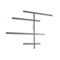 LED Φωτιστικό Τοίχου Αλουμινίου Αντικέ Γκρι 70,2W RAKE AXL - GEA LUCE