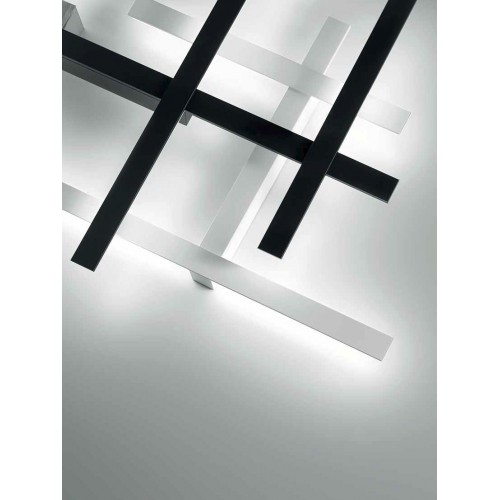 LED Φωτιστικό Τοίχου Αλουμινίου Μαύρο 70,2W RAKE AXL - GEA LUCE