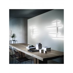 LED Φωτιστικό Τοίχου Αλουμινίου Λευκό 70,2W RAKE AXL - GEA LUCE