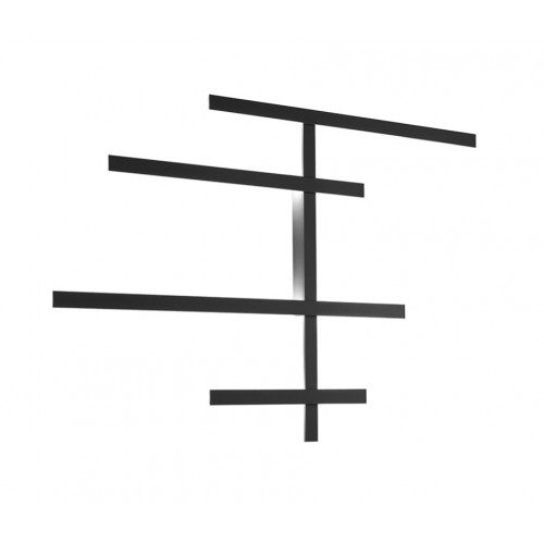 LED Φωτιστικό Τοίχου Αλουμινίου Μαύρο 70,2W RAKE AXL - GEA LUCE