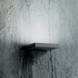 LED Φωτιστικό Τοίχου Μεταλλικό Τιτάνιο 18cm 15W YOANA - GEA LUCE