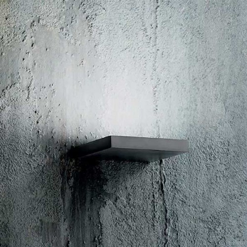 LED Φωτιστικό Τοίχου Μεταλλικό Τιτάνιο 18cm 15W YOANA - GEA LUCE