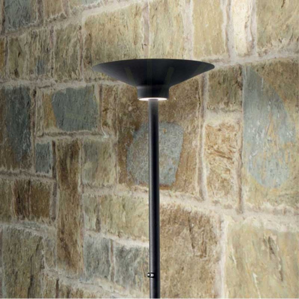 LED Φωτιστικό Δαπέδου Αλουμινίου Μαύρο Ματ 48W Dimmable YPSILON - GEA LUCE