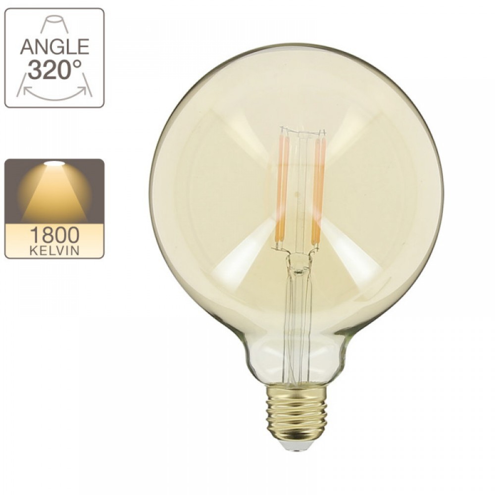 Λαμπτήρας διακοσμητικός led  G125 E27 7W 1800K 806LM - XANLITE