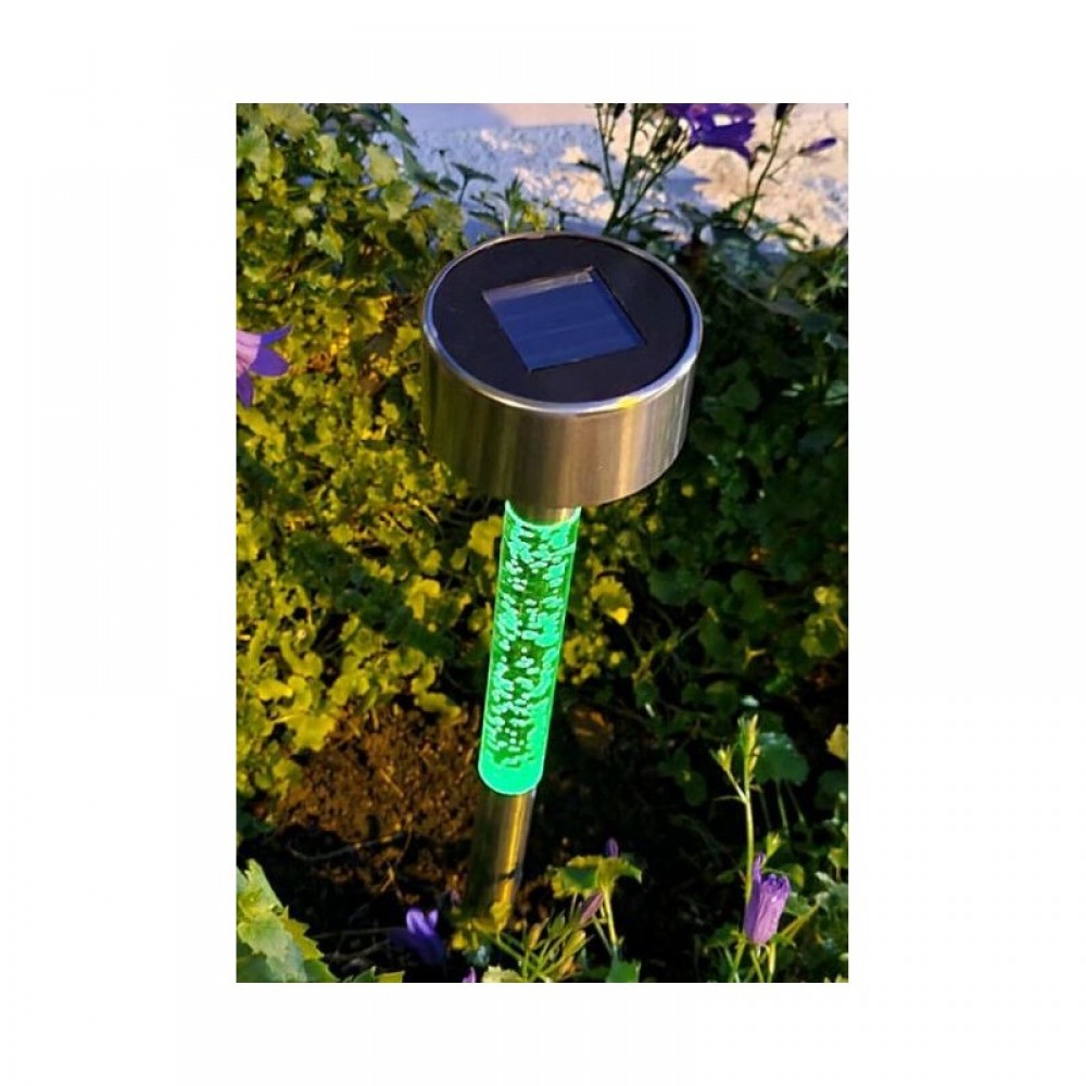 XANLITE ΗΛΙΑΚΟ ΚΑΡΦΩΤΟ LED RGB IP44 ΑΛΟΥΜΙΝΙΟ Κ ΠΛΑΣΤΙΚΟ ΑΥΤΟΝΟΜΙΑ 8H Φ55x330ΜM