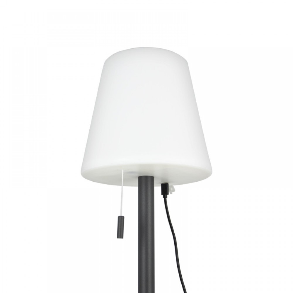 LED Επιτραπέζιο Φωτιστικό Επαναφορτιζόμενο Κώνος Ανθρακί CCT IP44 XANLITE