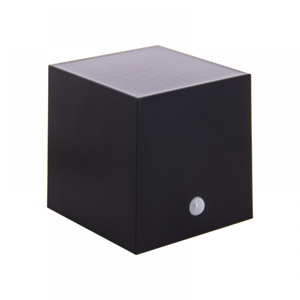 LED Ηλιακό Φωτιστικό Τοίχου Μαύρο Με Αισθητήρα Κίνησης 200lm IP44 - Xanlite