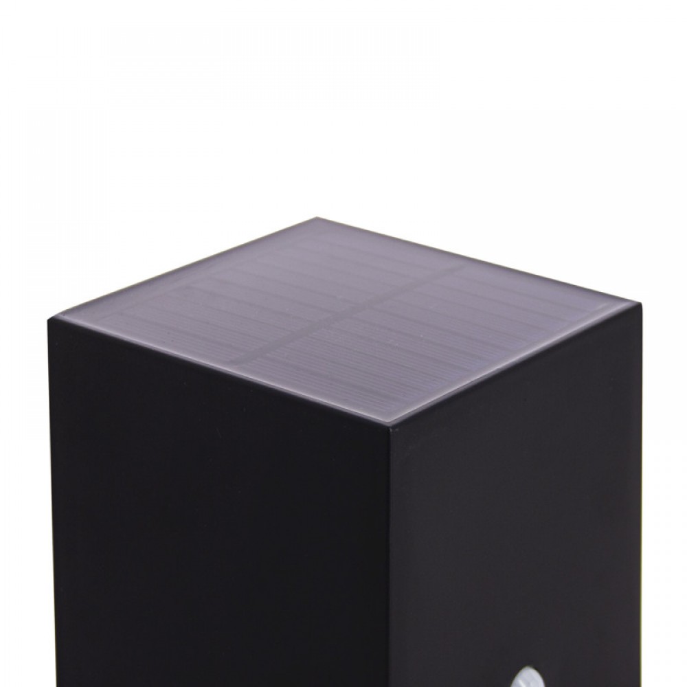 LED Ηλιακό Φωτιστικό Τοίχου Μαύρο Με Αισθητήρα Κίνησης 200lm IP44 - Xanlite