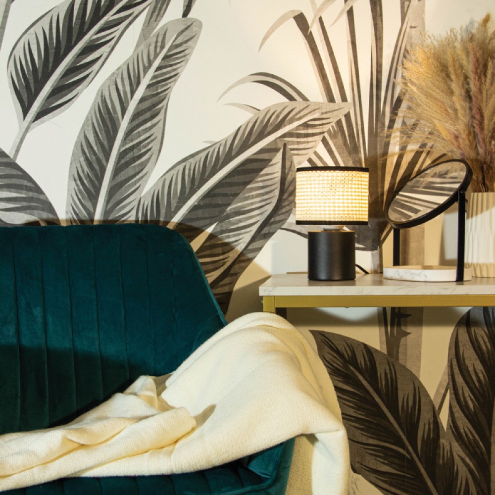 Διακοσμητικός λαμπτήρας Led με ψάθινο καπέλο E27 3,5W 3000K - XANLITE