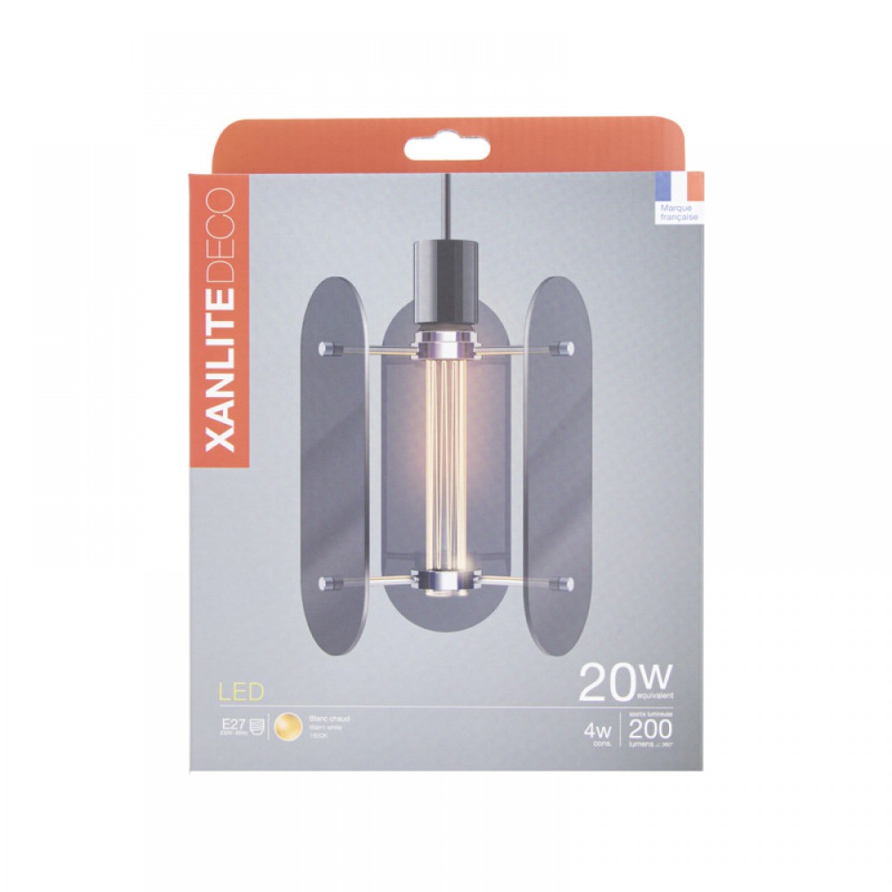 Λαμπτήρας διακοσμητικός led vintage οβάλ E27 1800K 4W 180LM - XANLITE