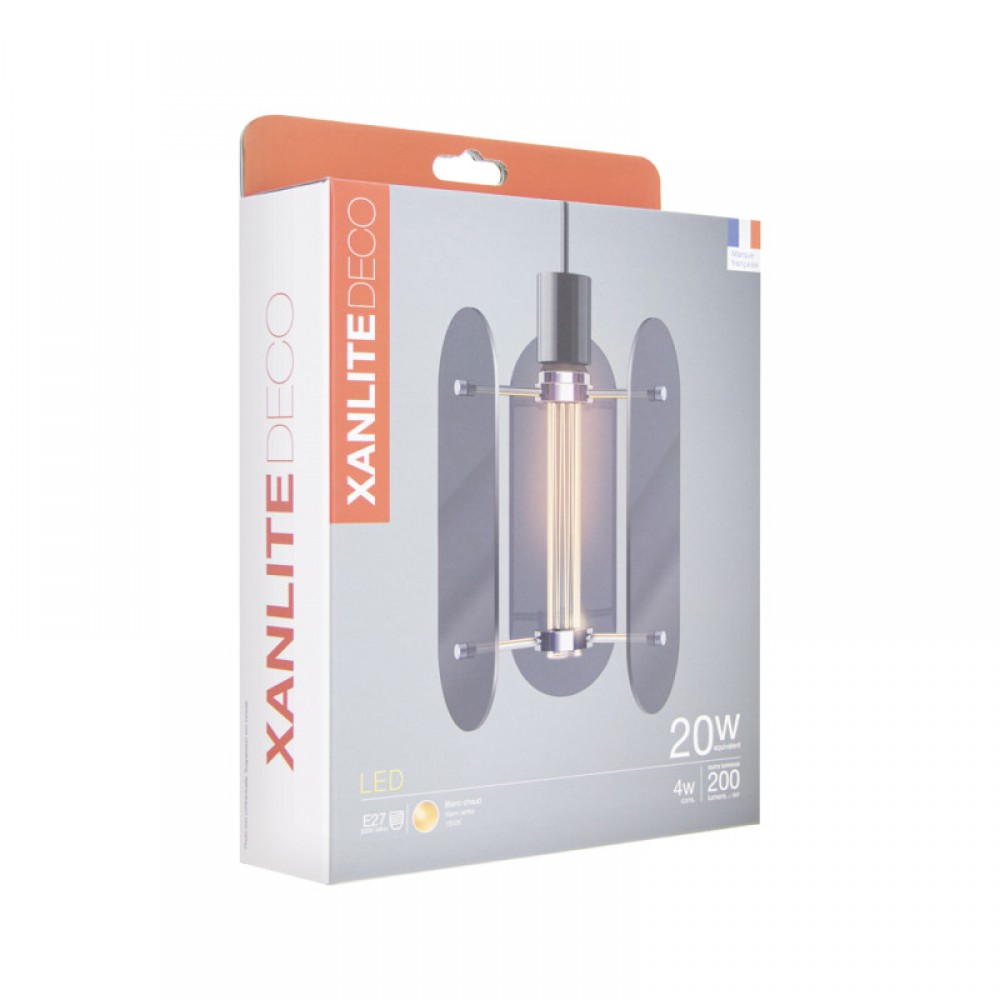 Λαμπτήρας διακοσμητικός led vintage οβάλ E27 1800K 4W 180LM - XANLITE