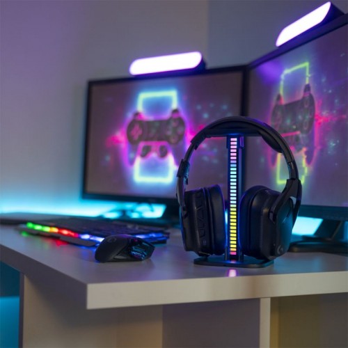 ΒΑΣΗ ΑΚΟΥΣΤΙΚΩΝ – ΦΩΤΙΣΤΙΚΟ ΓΡΑΦΕΙΟΥ ΜΕ ΜΙΚΡΟΦΩΝΟ RGB USB ΕΠΑΝΑΦΟΡΤΙΖΟΜΕΝΟ - XANLITE