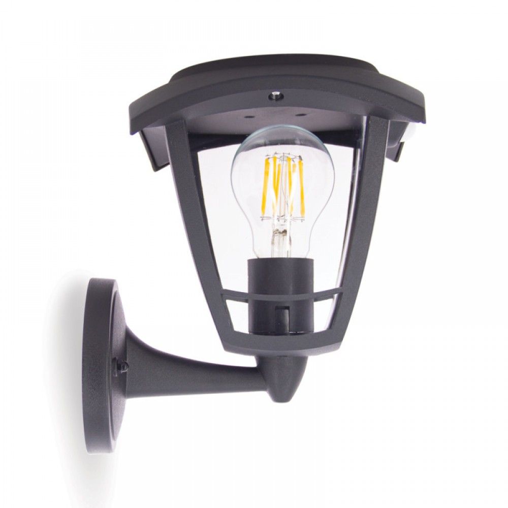 LED Ηλιακό φωτιστικό Ρετρό Μαύρο Με Αισθητήρα Κίνησης 400Lm IP44 - Xanlite