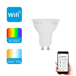 Λαμπτήρας KOZII SMD GU10 5W 345LM SPOT RGB + CCT SMART BULB - Xanlite
