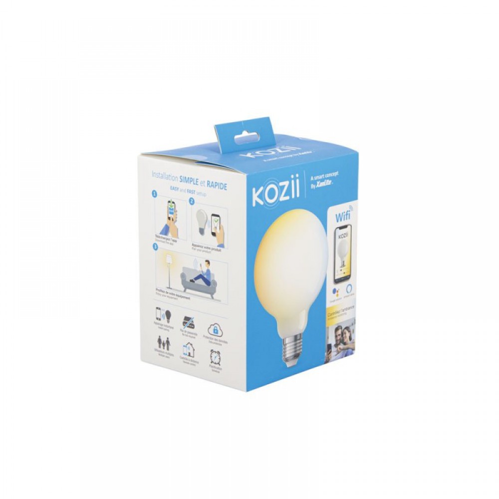 Λαμπτήρας KOZII SMART BULB FILAMENT 7W E27 806LM G125 CCT - Xanlite