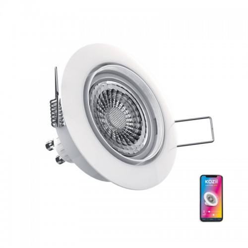 XANLITE KOZII ΦΩΤΙΣΤΙΚΟ SPOT ΛΕΥΚΟ LED SMART WIFI Κ BLUETOOTH CCT K RGB GU10 5W 345LM