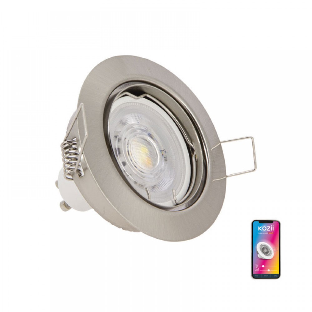 XANLITE KOZII ΦΩΤΙΣΤΙΚΟ SPOT ΑΠΟ ΑΛΟΥΜΙΝΙΟ LED SMART WIFI Κ BLUETOOTH CCT K RGB GU10 5W 345LM