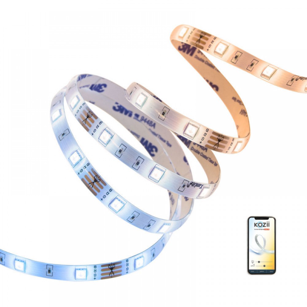 XANLITE KOZII ΤΑΙΝΙΑ LED SMART WIFI ΚΑΙ BLUETOOTH CCT 6W 200LM IP65 2M