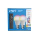 XANLITE KOZII ΣΥΣΚ. 2 ΛΑΜΠΤΗΡΕΣ LED SMART WIFI /BLUETOOTH CCT/RGB E27 A60 7W (60W) 806LM ΚΑΙ ΤΗΛΕΧΕΙΡΙΣΤΗΡΙΟ