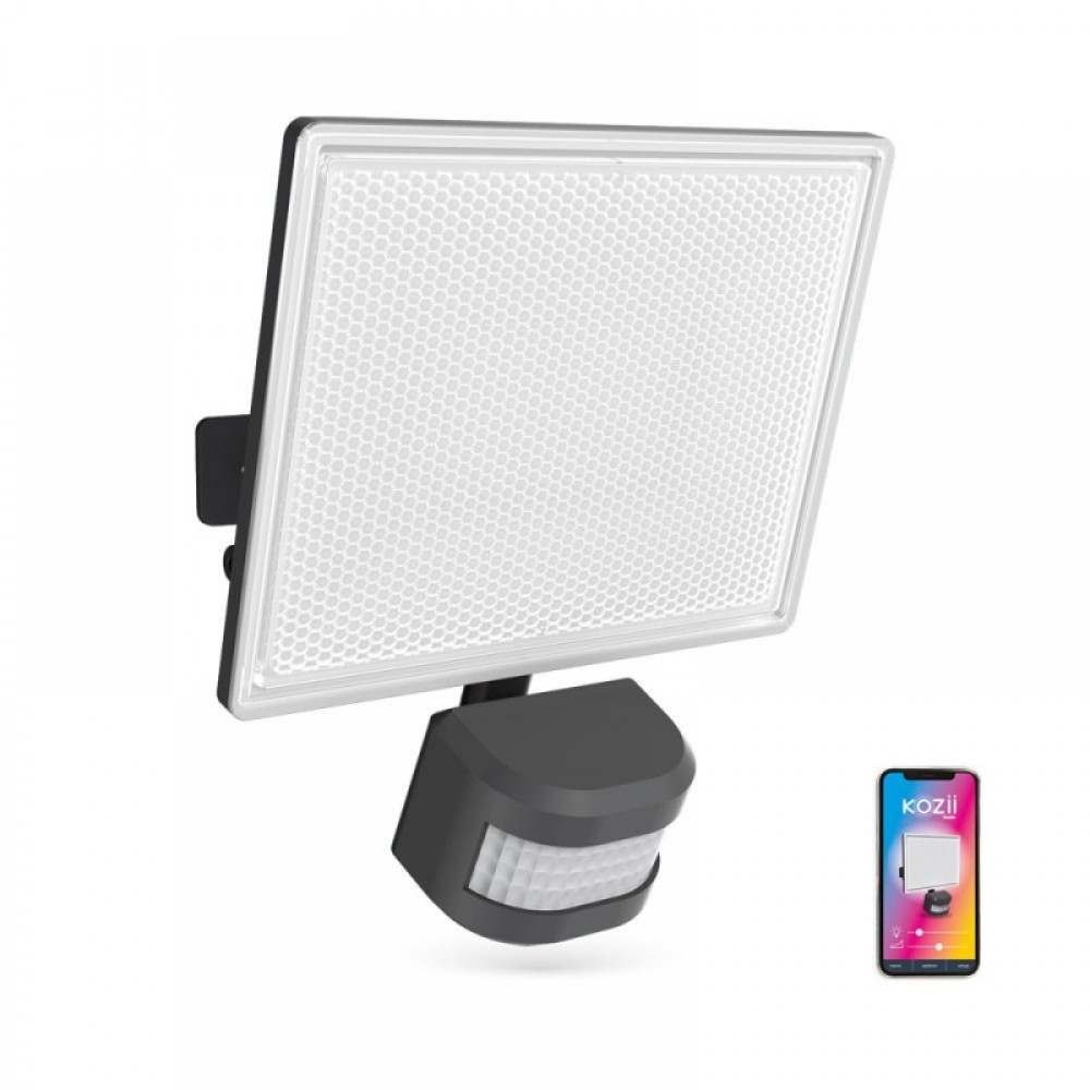 XANLITE KOZII ΠΡΟΒΟΛΕΑΣ ΤΟΙΧΟΥ 20W ME ANIXNEYTH ΚΙΝΗΣΗΣ 1700LM IP44 RGB-CCT